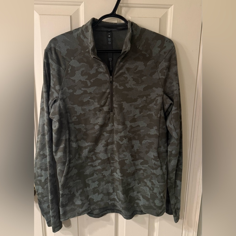 lululemon athletica Camouflage Gray Sweatshirt
